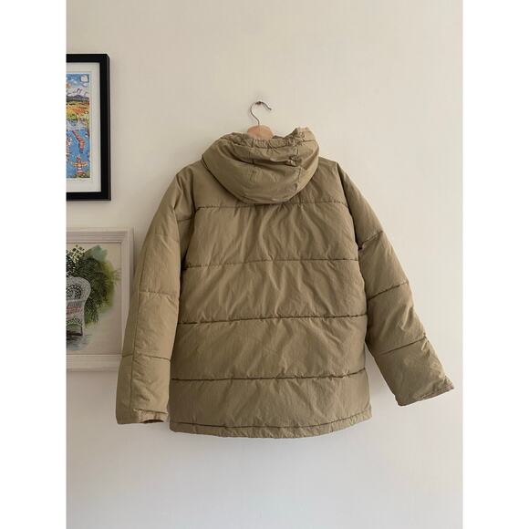 MADEWELL Holland Quilted Puffer Parka in Ash Green Size Small - Picture 6 of 10
